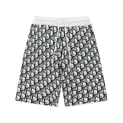 Dior Monogoram Shorts "White-Black"
