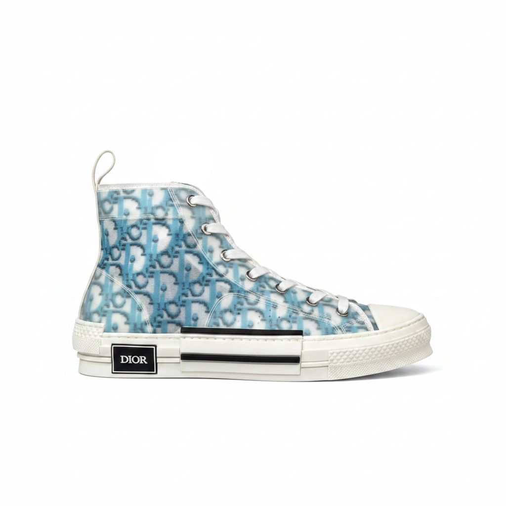 Dior B23 High-Top "White-Blue Pixel"