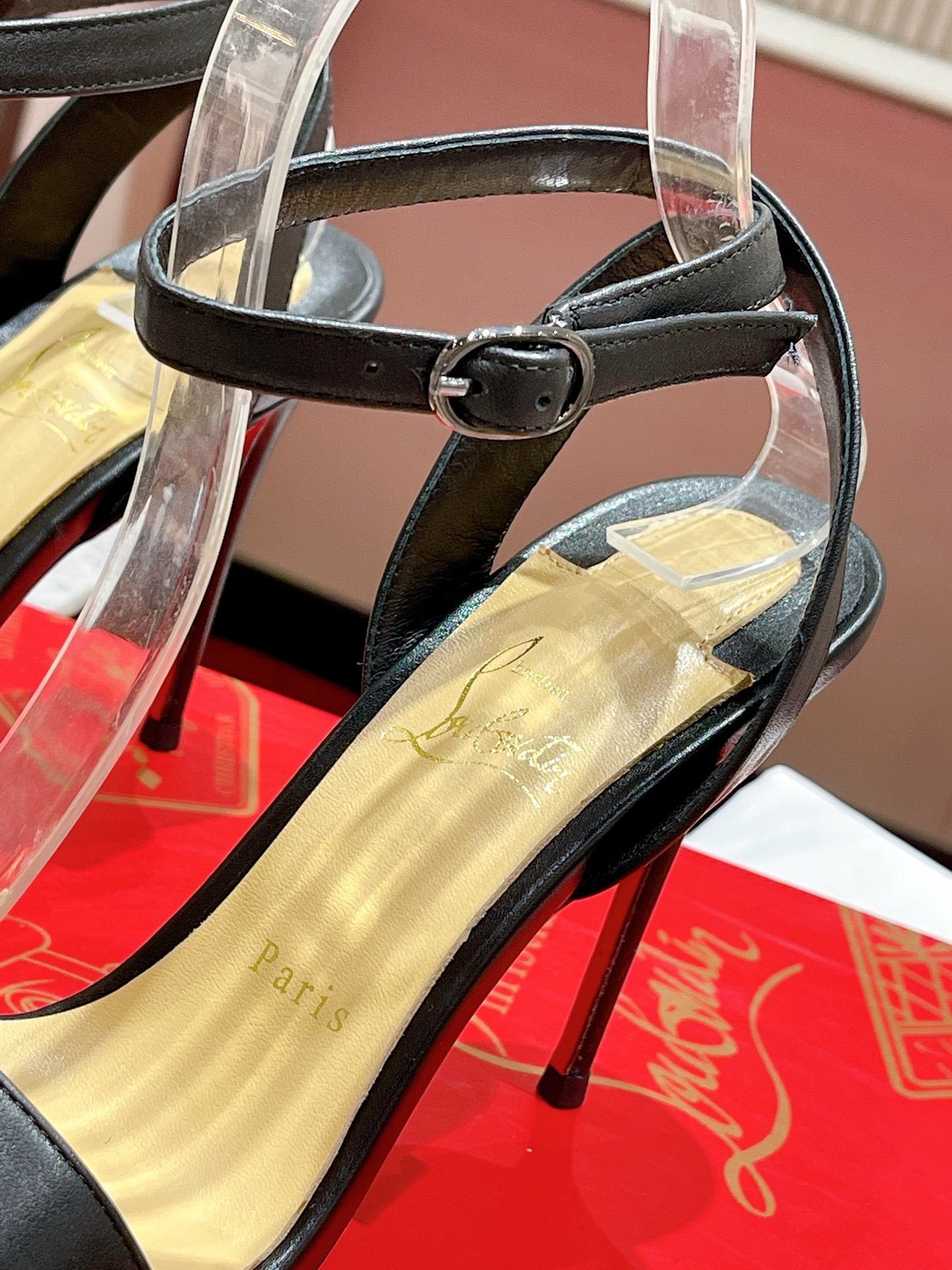 Christian Louboutin Loubigirl 100mm Platform Sandals "Black"