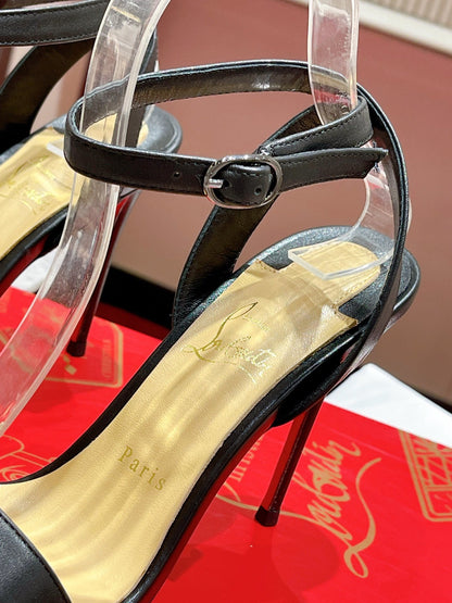 Christian Louboutin Loubigirl 100mm Platform Sandals "Black"