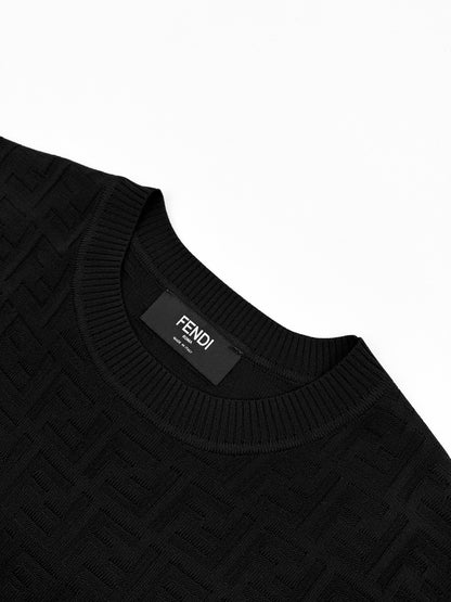 Fendi FF Monogram T-Shirt "Black"
