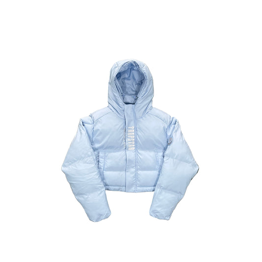 Trapstar Short Decoded 2.0 Down Jacket "Ice Blue"
