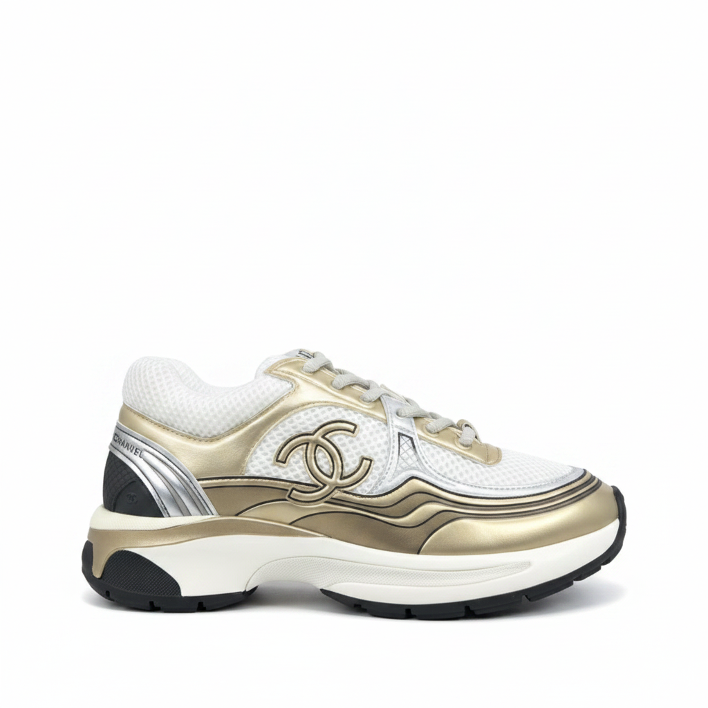 Chanel CC "Gold-White"