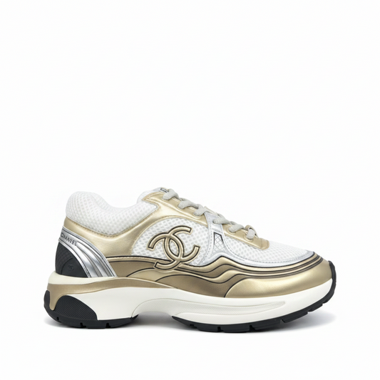 Chanel CC "Gold-White"