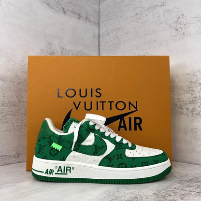 Louis Vuitton x Nike Air Force 1 "Green-White"