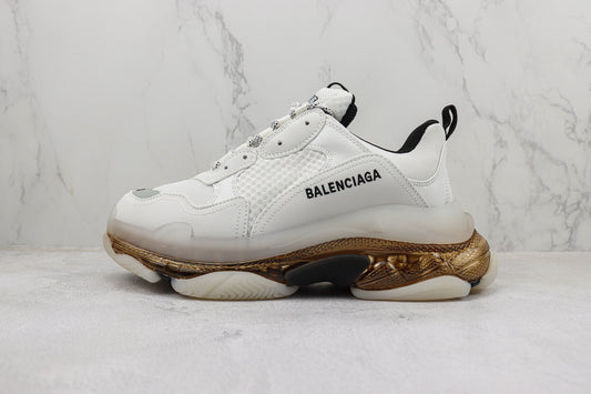 Balenciaga Triple S "White-Brown Clear Sole"