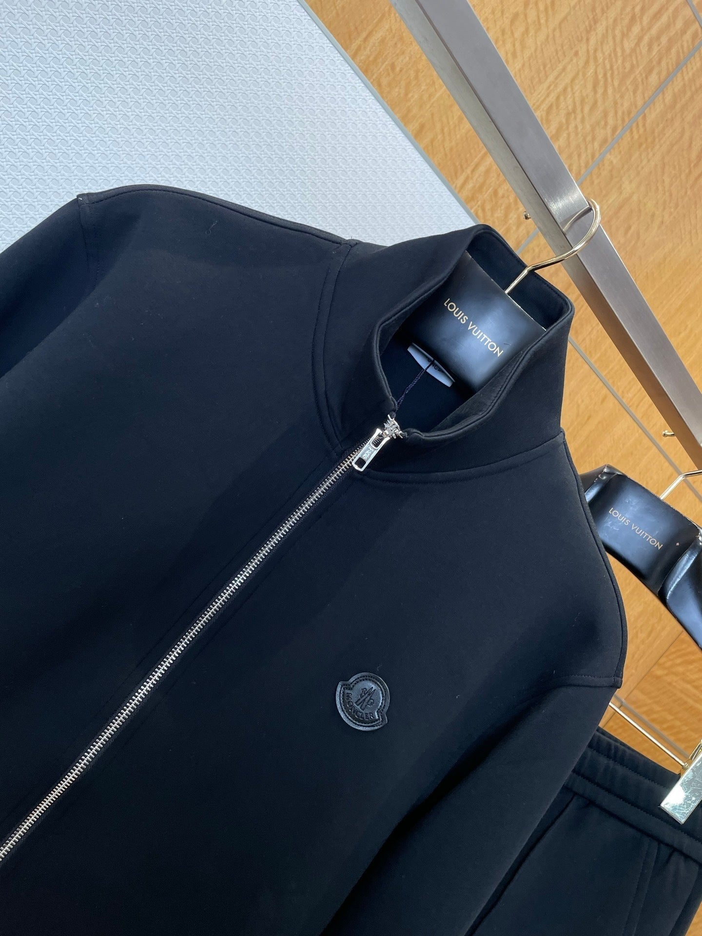 Moncler Zip-Up Sweatshirt "Black"