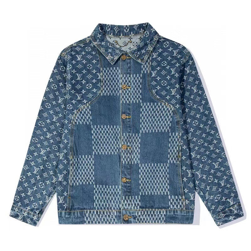 Louis Vuitton x Nigo Giant Damier Waves MNGM Denim Jacket