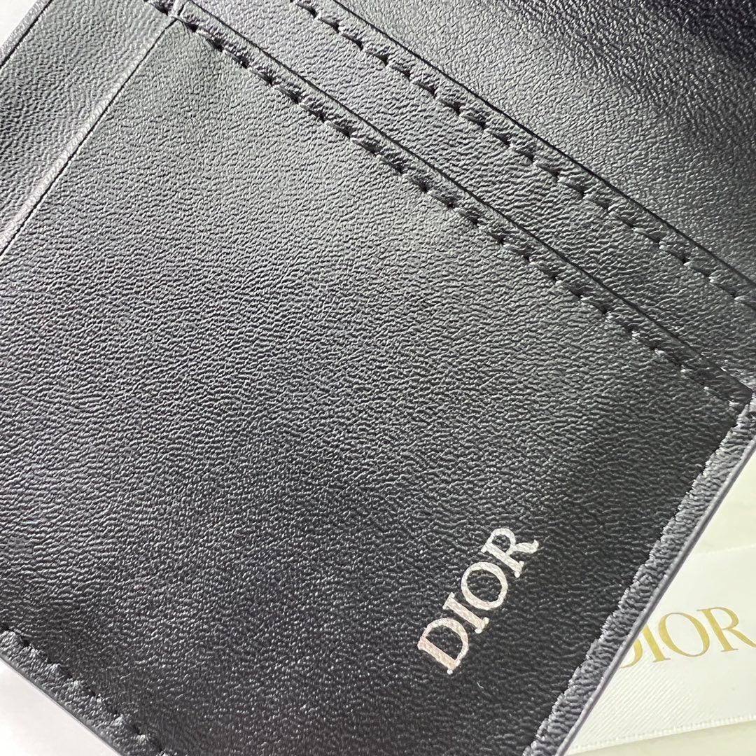 Dior Long Wallet CD Diamond Coated Canvas