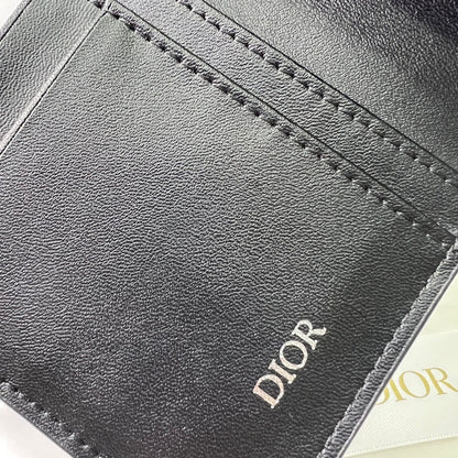 Dior Long Wallet CD Diamond Coated Canvas