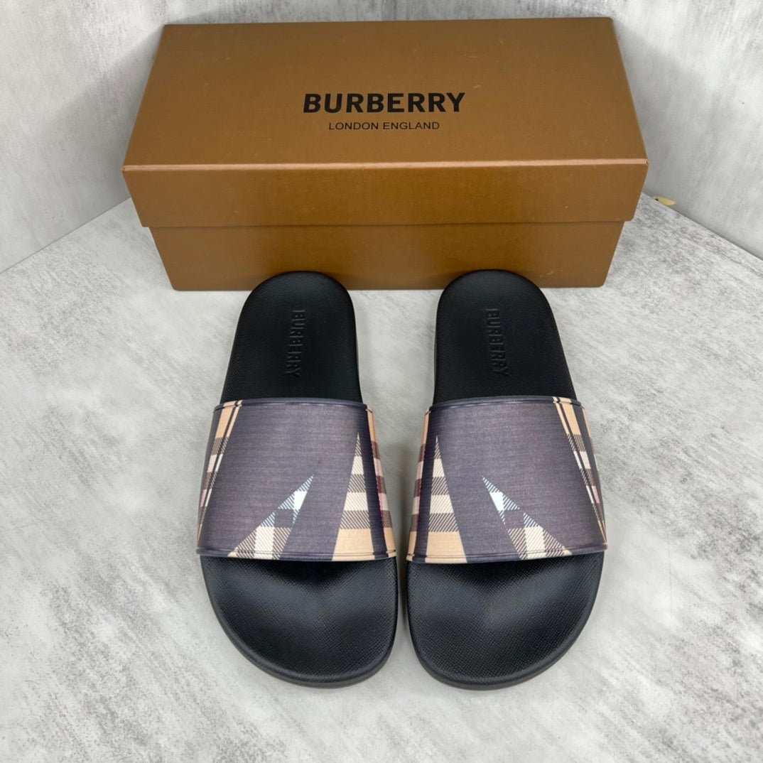 Burberry Slides "Black-Beige"