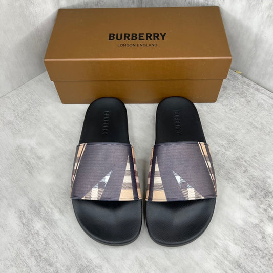 Burberry Slides "Black-Beige"