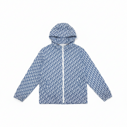 Dior Monogram Windbreaker Jacket "White-Blue"