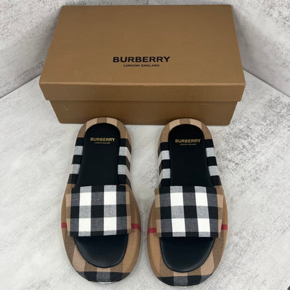 Burberry Slides "Black-Beige"