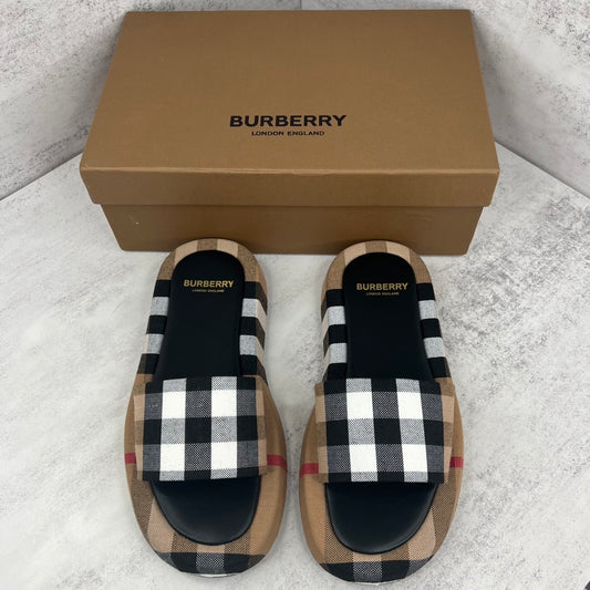 Burberry Slides "Black-Beige"