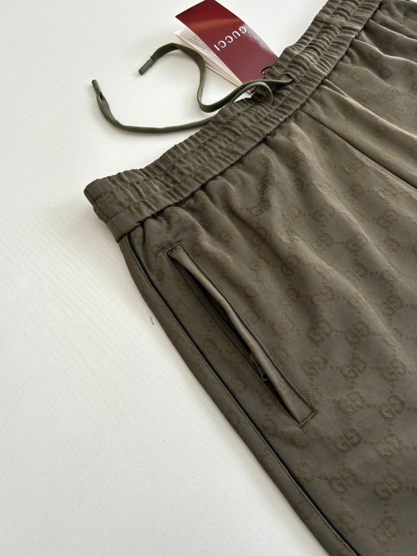 Gucci GG Jersey Jacquard Shorts "Forest Green"