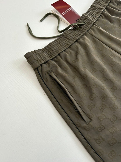 Gucci GG Jersey Jacquard Shorts "Forest Green"