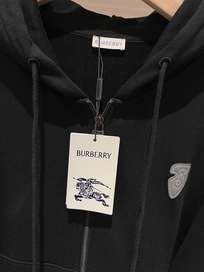 Burberry EKD Cotton Zip Hoodie "Black"