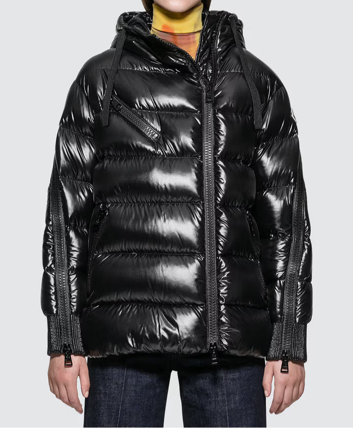 Moncler Zipped Sleeves Down Jacket "Black"