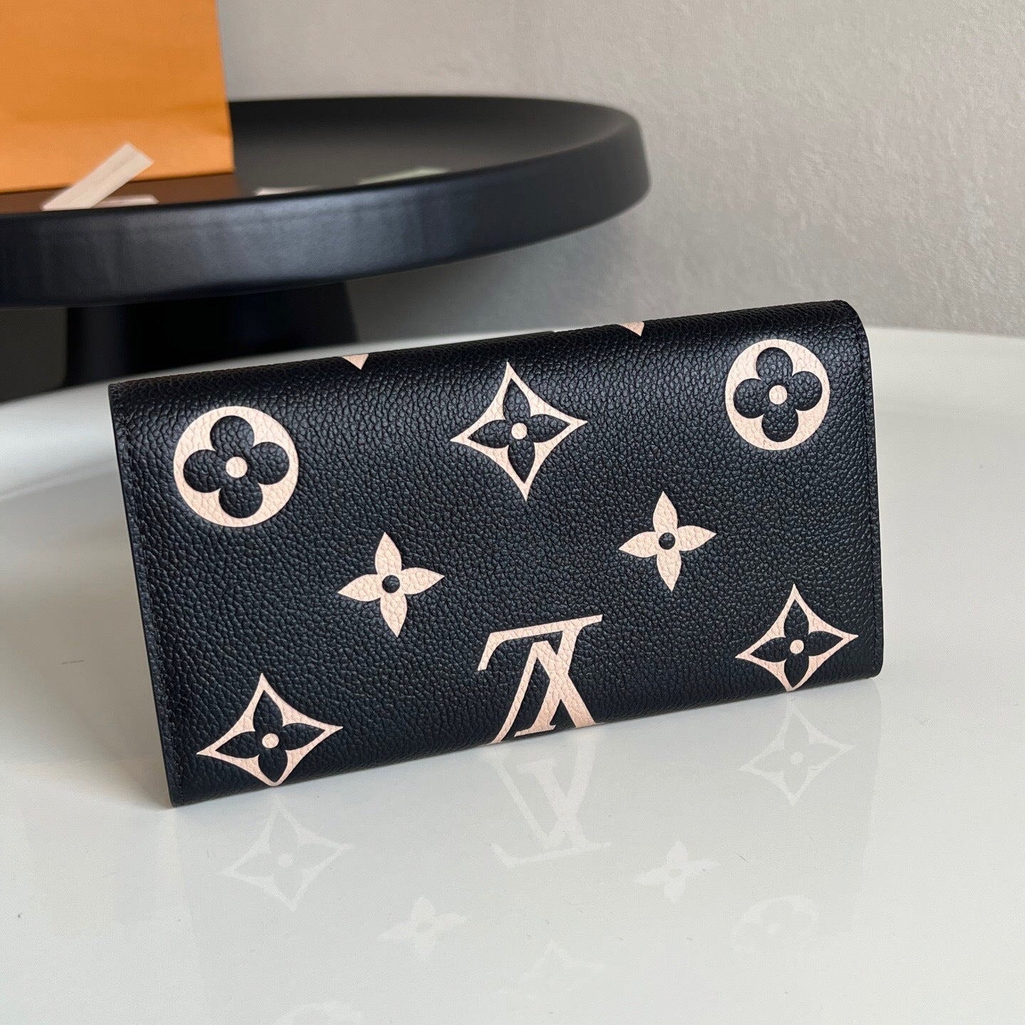 Louis Vuitton Sarah Wallet "Bicolour Monogram Empreinte Leather"