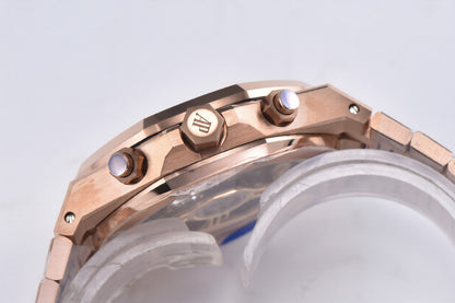 Audemars Piguet Royal Oak Chrono 41mm Rose Gold Black Dial