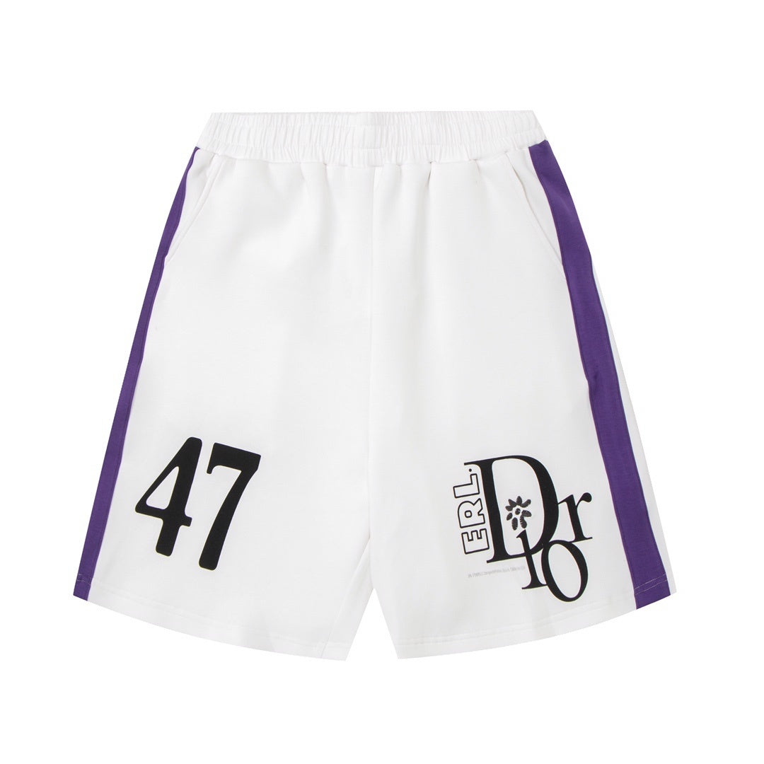 Dior x Erl Acetate 47 Shorts "White-Purple-Black"