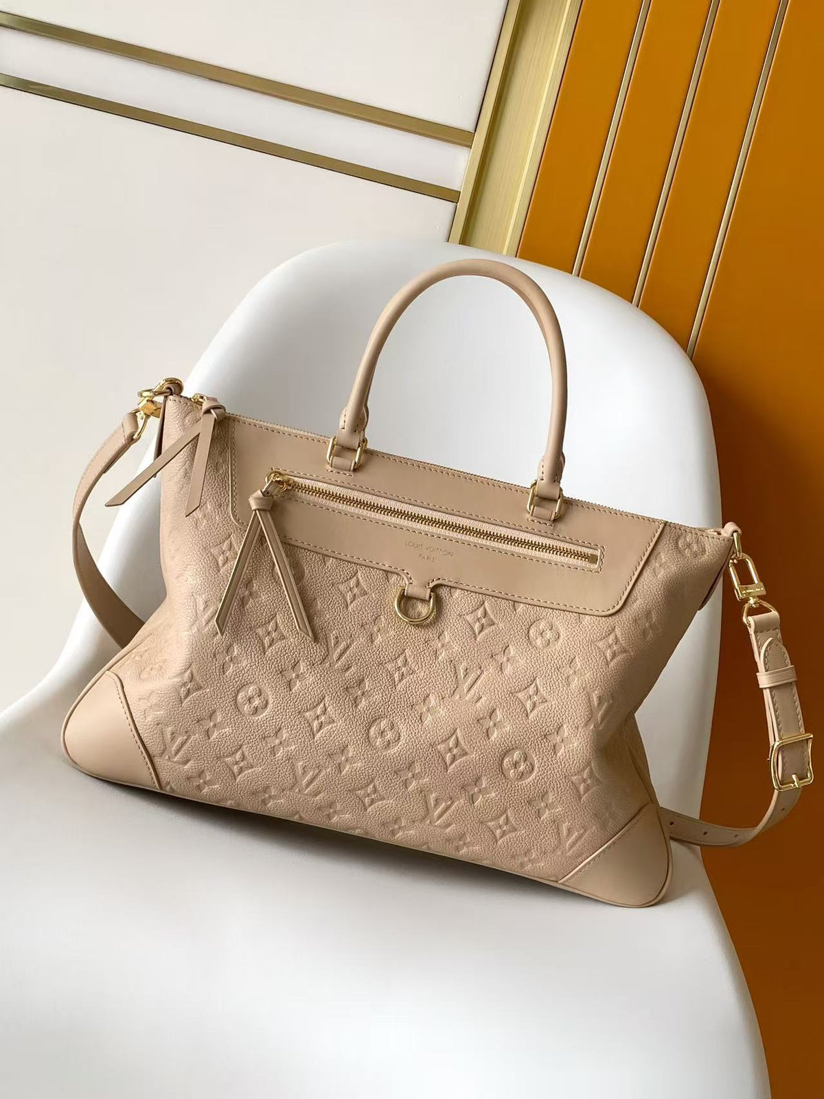Louis Vuitton Skyline MM "Noisette Monogram Empreinte Leather"