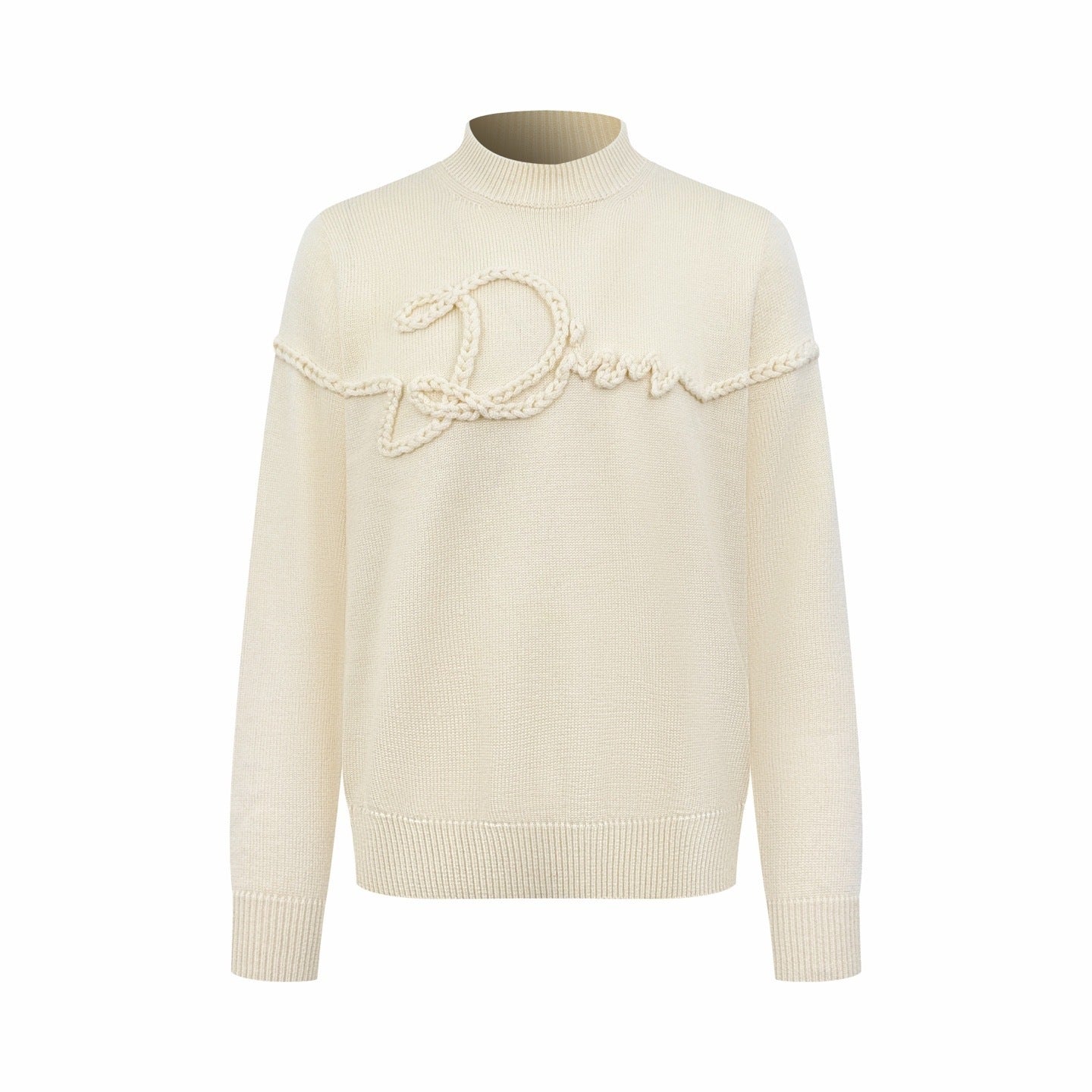 Dior Ribbon Sweater "White Wool Jersey"