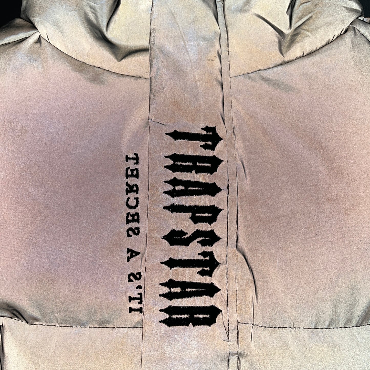 Trapstar Short Decoded Down Jacket "Reflective"
