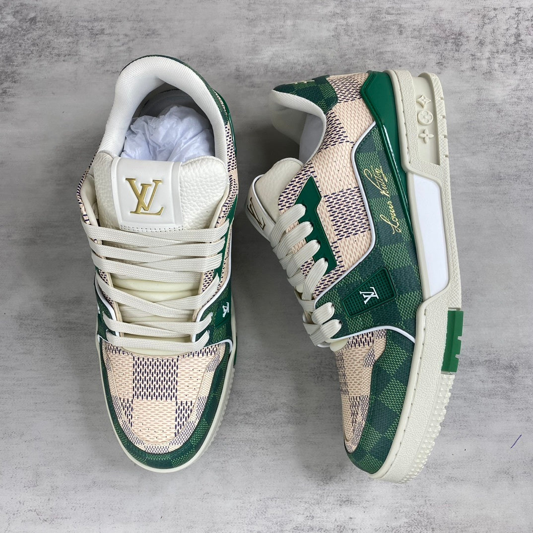 Louis Vuitton Trainers "White-Green"