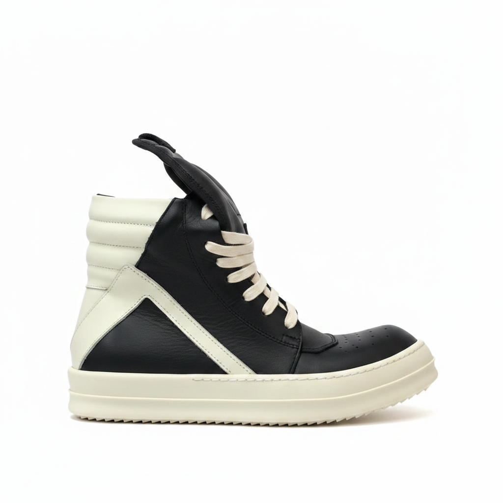 Rick Owens Geobasket "Black-White"
