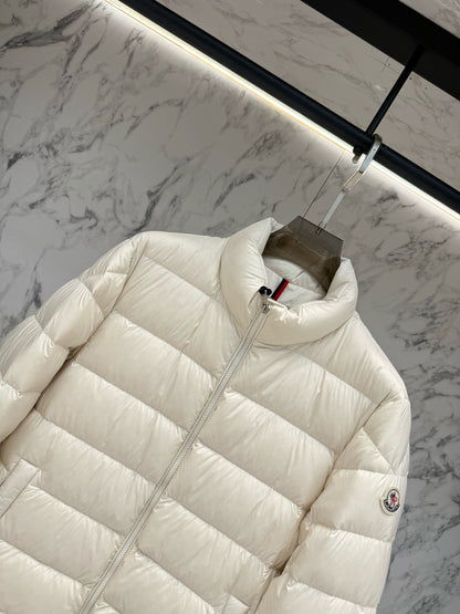 Moncler Baudinet Short Down Jacket "White"