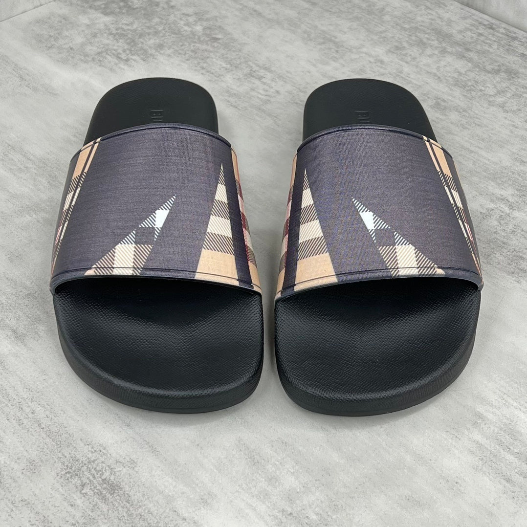 Burberry Slides "Black-Beige"