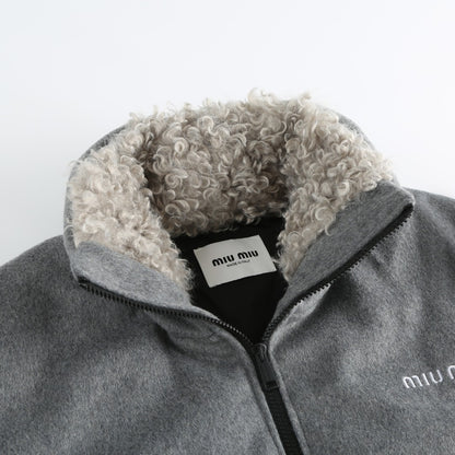 Miu Miu Fleece Down Jacket "Grey"