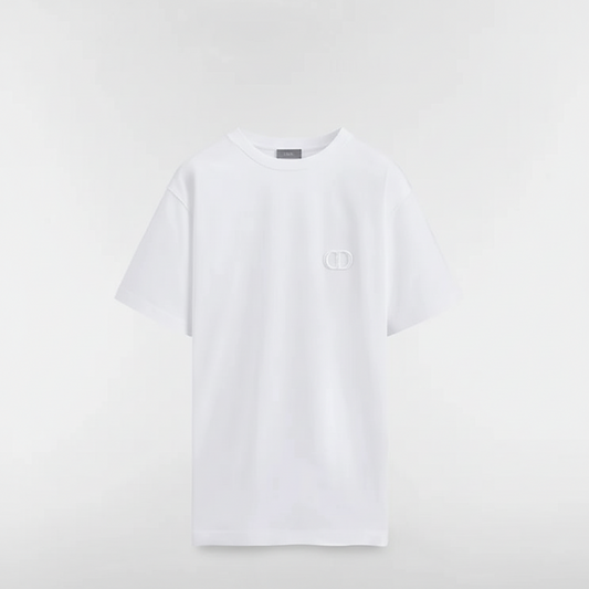 Dior CD Icon T-Shirt "White Cotton Jersey"