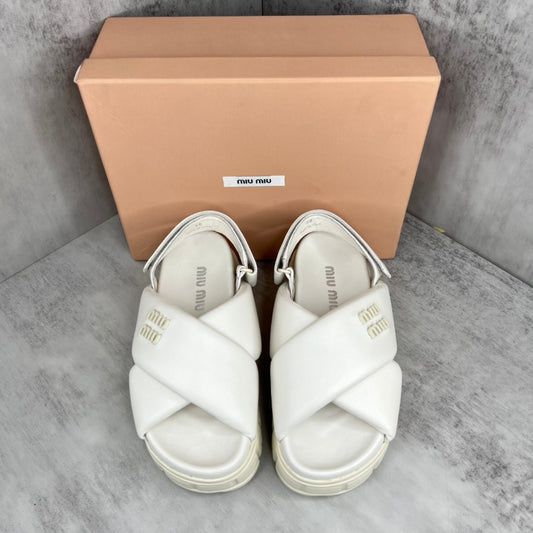 Miu Miu Sandals "White"