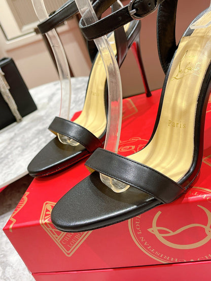 Christian Louboutin Loubigirl 100mm Platform Sandals "Black"