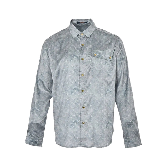 Louis Vuitton Monogram Shirt "Light Blue"
