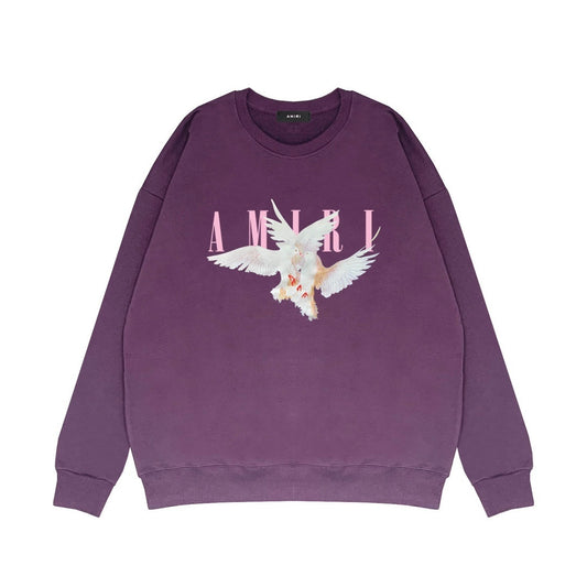 Amiri Dove Print Sweatshirt "Purple"