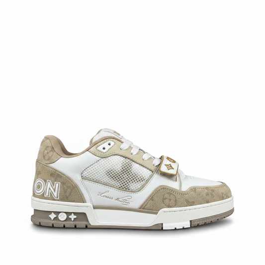 Louis Vuitton LV Trainers Velcro Strap "Beige"