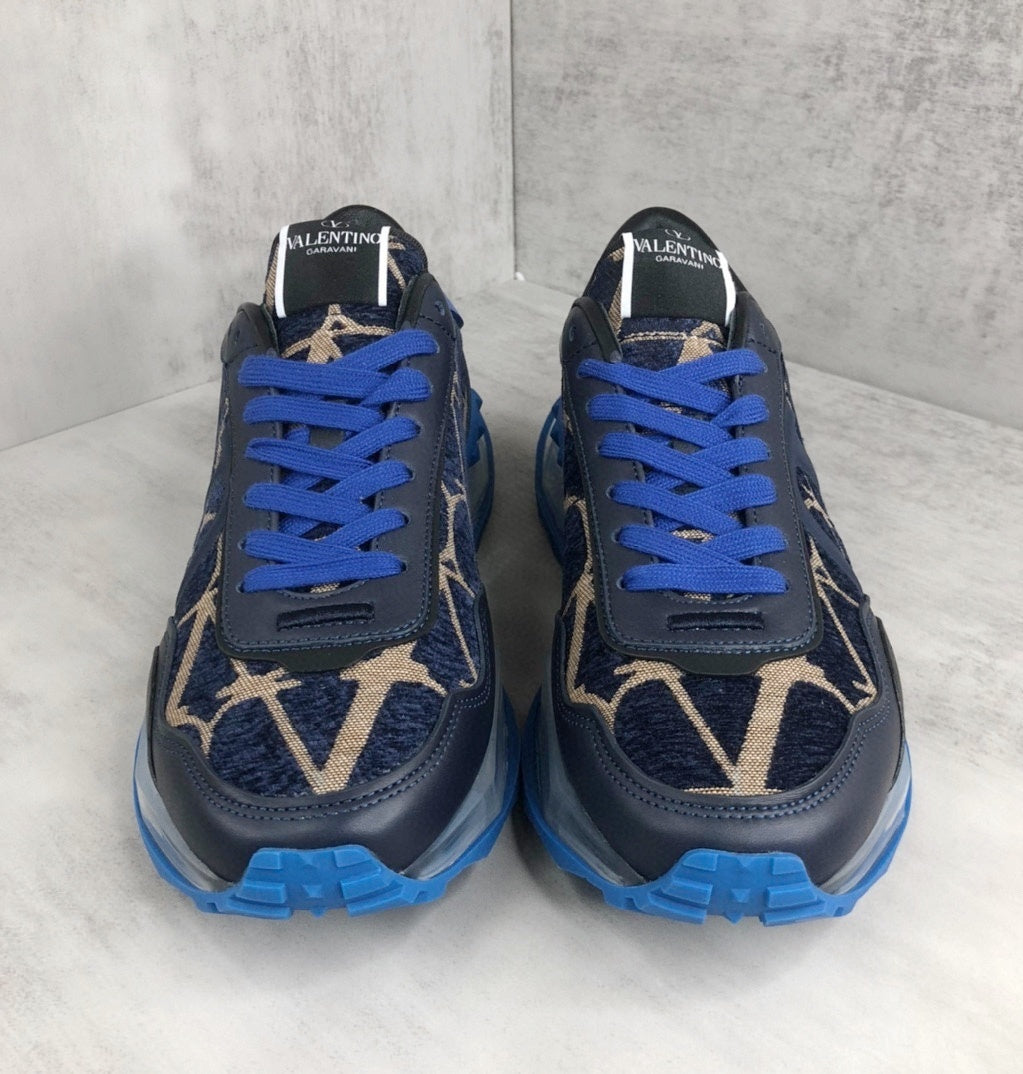 Valentino Garavani Netrunner "Blue-Black-Beige Monogram"