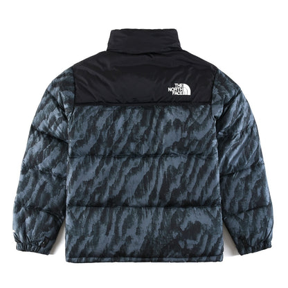 The North Face Nuptse 700 Down Jacket "Balsam Green Wooden Tiger Print"