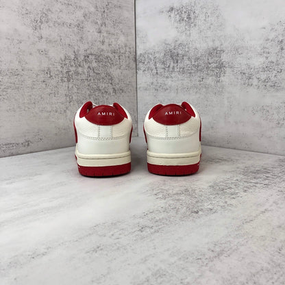 Amiri Skel Top Low "White-Red"