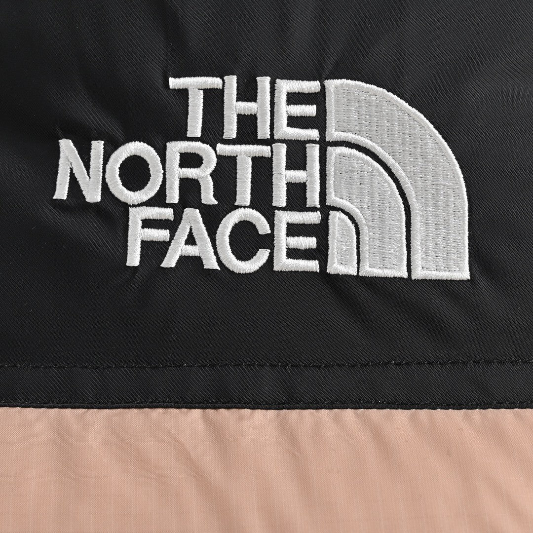 The North Face 700 Short Down Jacket "Peach Beige-Black"