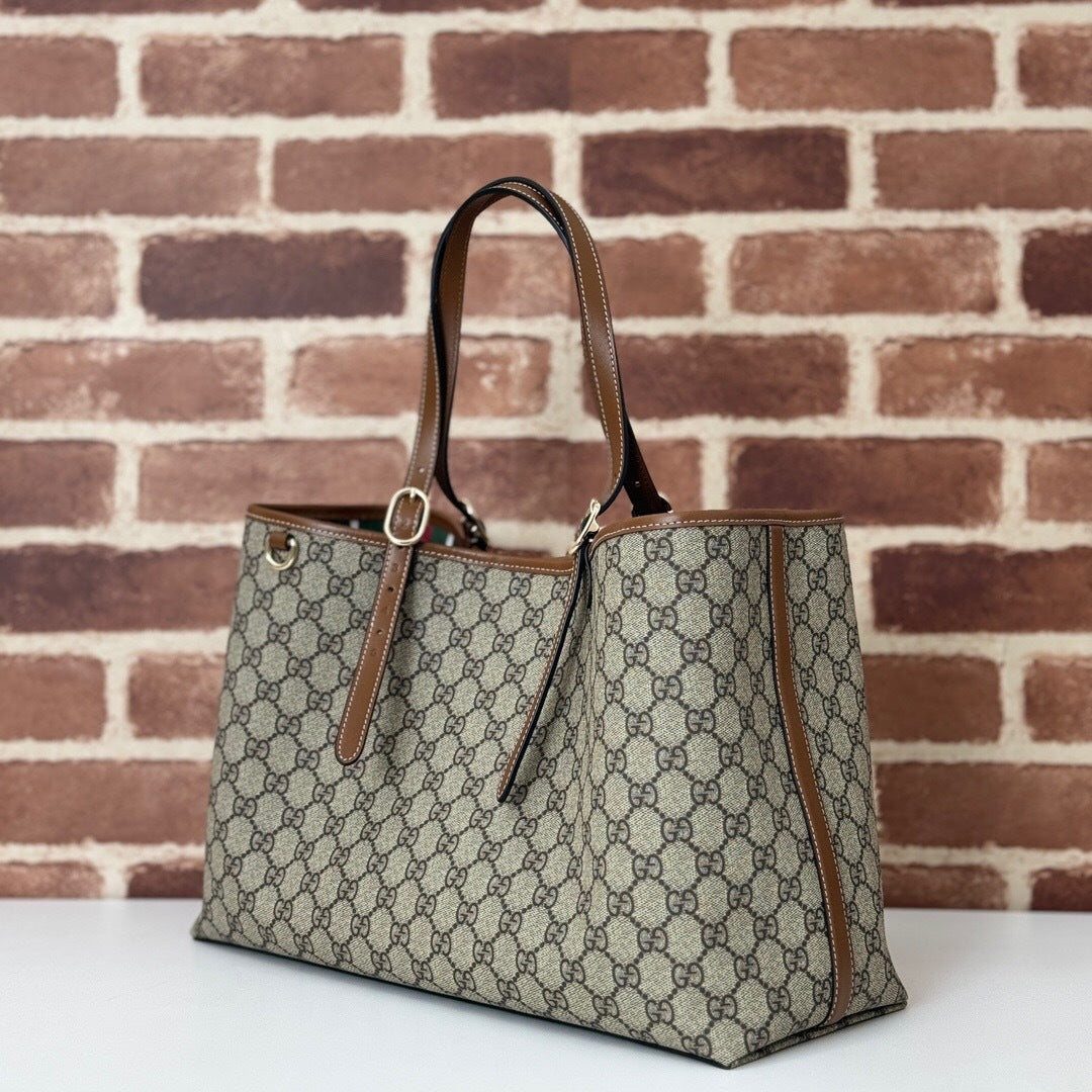 Gucci Large GG Emblem Tote Bag