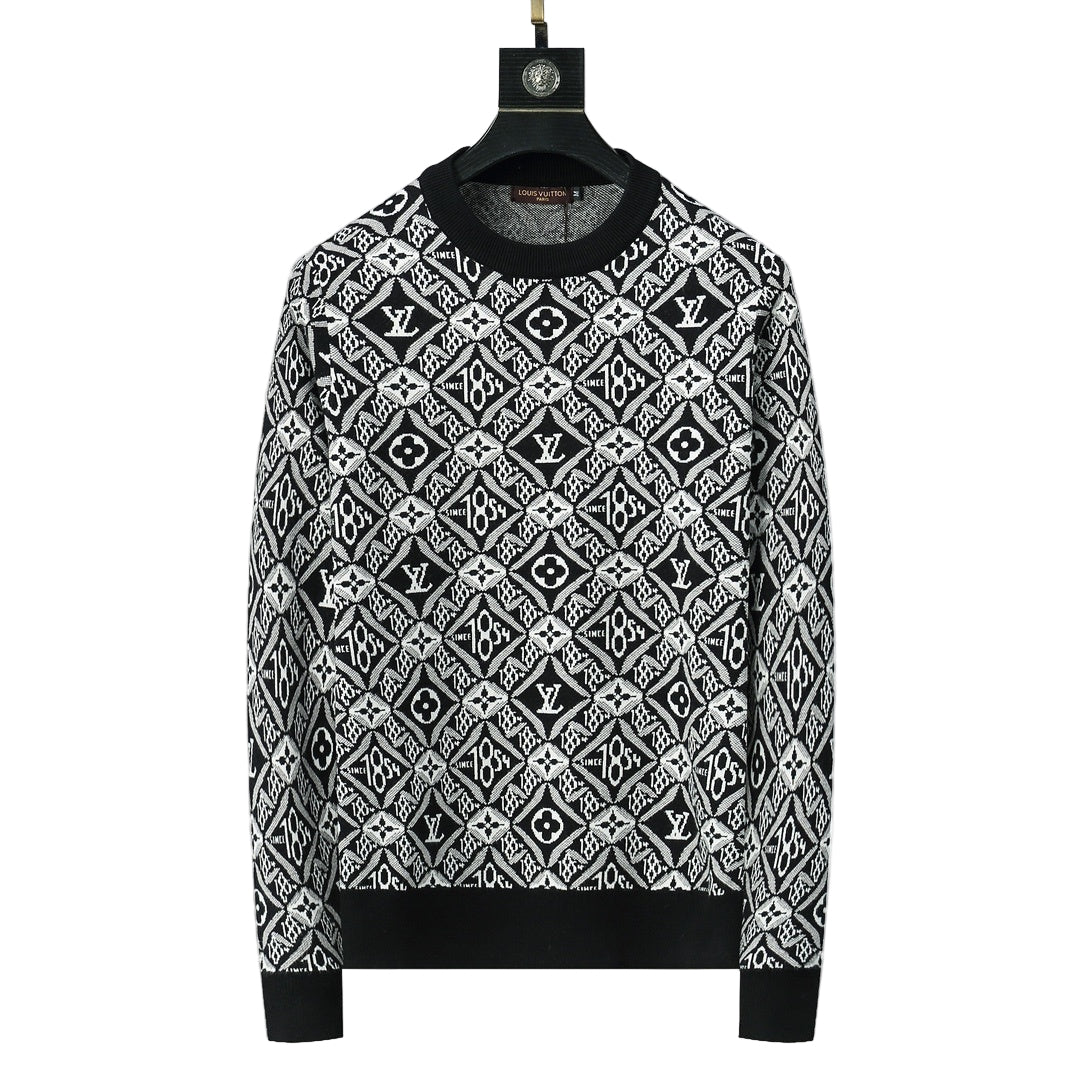 Louis Vuitton Sweater "Black-White Monogram"