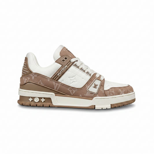 Louis Vuitton LV Trainers "Brown Denim-White"