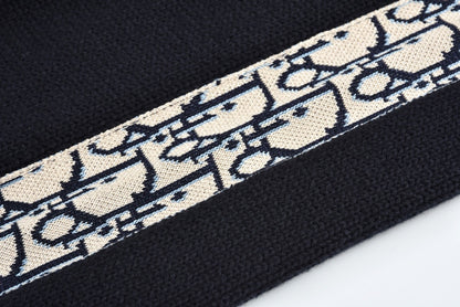 Dior Sweater with Dior Oblique Inserts "Black"
