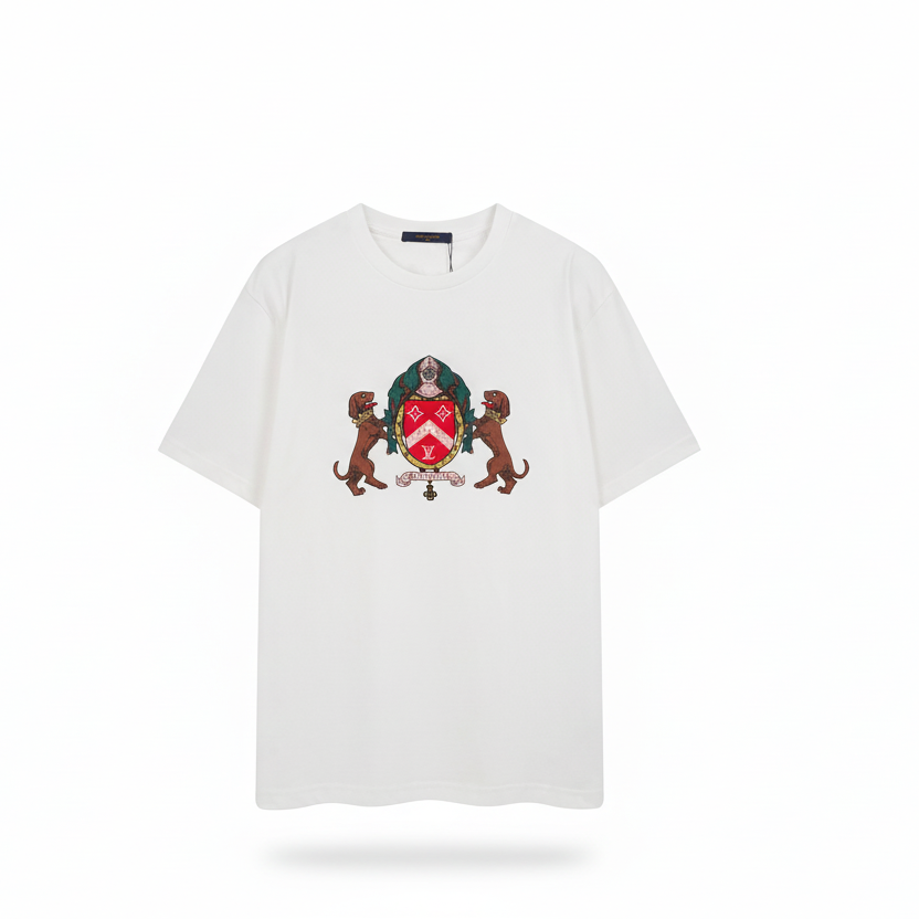 Louis Vuitton Dog Insignia T-Shirt "White"