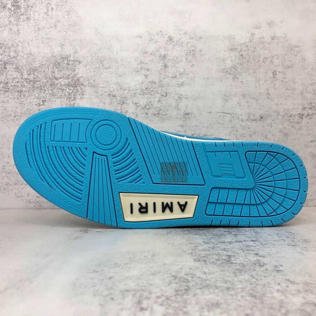 Amiri Skel Top High "White-Blue"